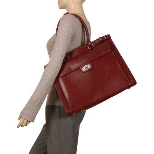 McKleinUSA 94838 WINNETKA Leather Ladies Briefcase with Removable Sleeve - Blue McKleinUSA 94838 WINNETKA Leather Ladies Briefcase with Removable Sleeve - Blue