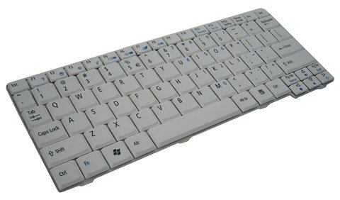 Laptop Keyboard for Acer Aspire One Series White