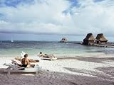 Beach at Ramon's, San Pedro, Ambergris Cay, Belize, Central America Photographic Poster Print by Upperhall , 9x12