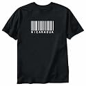 T-Shirt Black " Barcode Nicaragua " Country