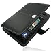 PDair Leather Case for Amazon Kindle fire - Book Type (Black)
