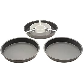 Chicago Metallic Gourmetware Nonstick Checkerboard Cake Pan Set by Chicago Metallic