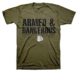 Armed & Dangerous - Christian T-Shirt - Dog Tags