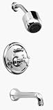 Jado - 818 Series Comp Cross Pressure Balance Tub/Shower Set - Diamond (PVD) Finish