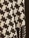 Women's New York Black & White Houndstooth Scarf Image #4