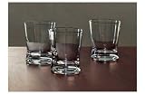 Electronics : 4 Piece Chunky Base Tumbler Glass Set.