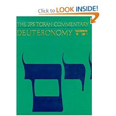 The Jps Torah Commentary: Deuteronomy : The Traditional Hebrew Text With the New Jps Translation (J P S Torah Commentary)