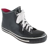 Capelli New York Shiny Solid With Eyelets And Laces Ladies Sneaker Rainboot