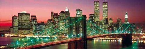 Empire 378309 Berenholtz - New York at Night ( colour ) Slim-Poster - 91.5 x 30.5 cm Preisvergleich