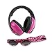 Baby Banz Earmuffs and Infant Hearing Protection and Sunglasses Combo 0-2 Years, Magenta