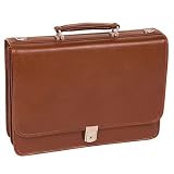 McKlein USA V Series Lexington Brown Leather Double Compartment Briefcase