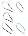 CTM Kids' Elastic 1/2 Inch One Piece Adjustable Mitten Clips, Black