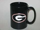 GEORGIA BULLDOGS 15 oz. Ceramic COFFEE MUG with Pewter Team Logo