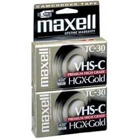 Click here to buy VHSC Video Tape (30 min., 2pk) by Maxell.
