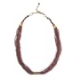 Glass Beads and Brass Purple Necklace "Good Tidings Necklace [Purple]" -Fair Trade Gifts