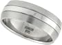 Stainless Steel 3/8 in. (9 mm) Dome Band w/ Polished Center (Available in Sizes 7 to 14)