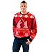 Star Wars Death Star Saber Showdown Red Ugly Christmas Sweater (Adult Medium)