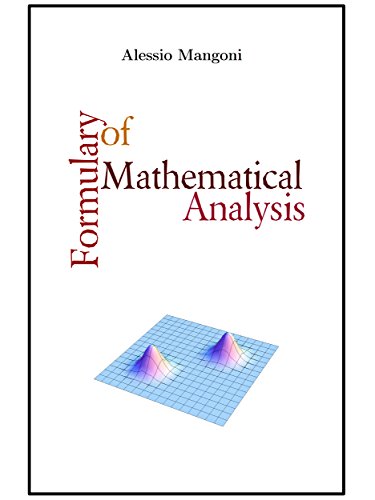 Formulary of mathematical analysis