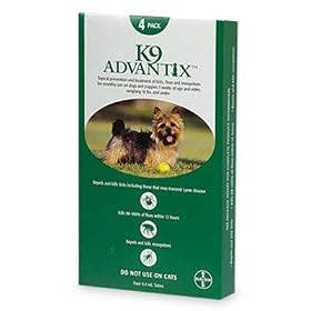 K9 Advantix Green for dogs upto 10 lbs 4 month supply