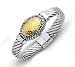 Sterling Silver and 18K Gold Overlay Bangle Bracelet - 7.5 - Phillip Gabriel Collection