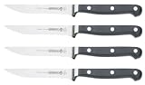 Mundial 5100 Series 4-Piece 4-Inch Steak Knife Set with Serrated Edge, Black
