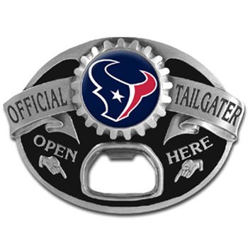 Houston Texans NFL Bottle Opener Tailgater Belt Buckle