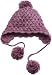 San Diego Hat Girls 2-6x Basket Crochet Trapper,Purple,5-7 years