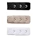 Blogger 3 pcs Women's 3 Rows 1 Hook Bra Extenders Clasp (1*3)