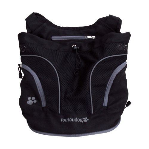 FouFou Dog Poochy Pouch, Black – Small