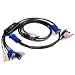2PORT USB VGA KVM Cable Switch with Audio