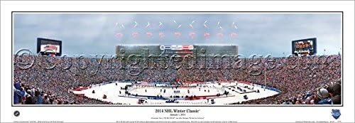 NHL January 1, 2014 Winter Classic at Big House Toronto Maple Leafs vs Detroit Red Wings - 13.5x39 Unframed Panoramic Poster #4039