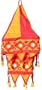Lampshades Multicolored Applique Embroidered Fabric Indian-Style (clamp304)