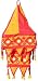 Lampshades Multicolored Applique Embroidered Fabric Indian-Style (clamp304)