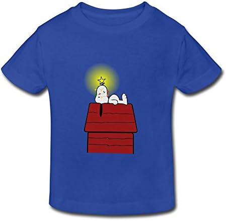 Toddler Kids Merry Christmas Peanuts Snoopys Little Boy's Girl's Tee Shirt RoyalBlue Age 3 Toddler