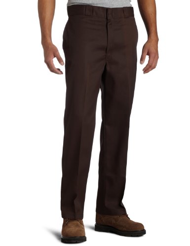 Dickies Men's 8.5 oz Twill Work Pant 32 DK BROWN 28