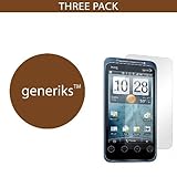 Generiks TM HTC EVO Shift *CLEAR* Screen Protectors (3 Pack!!!)