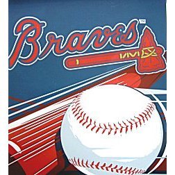 <b>Atlanta Braves Luxurious Big Stick Team Blanket</b>