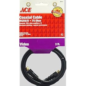 Ace Rg59 Video Coaxial Cable (30713) by Ace