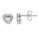 10k White Gold Diamond Heart Shaped Earrings (1/8 cttw, I-J Color, I3 Clarity)
