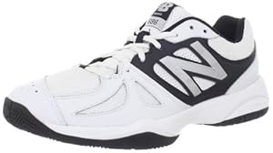 New Balance Men's MC696 Lightweight Tennis Shoe,White/Silver,12 D US