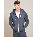 White Label Zip Through Hoody - Blue - Mens