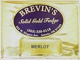 Merlot Fudge: Dark Chocolate fudge with real Merlot wine. Dry, red, robust wine flavor. - Flat rate shipping for multiple bars!
