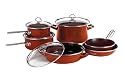 Chantal Enamel-On-Steel 10-Piece Set, Red