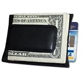 Leather Money Clip Wallet and Credit Card Holder 100% Genuine Leather by Jewelry