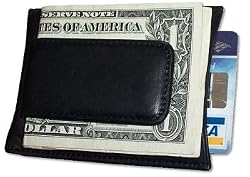 Leather Money Clip Wallet and Credit Card Holder 100% Genuine Leather