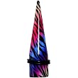 5/8" Multi Color Animal Print Acrylic Ear Taper