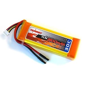 11.1V Tenergy 2100mAh 30C LIPO Battery Pack for RC helicopters by 