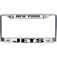 Rico New York Jets Chrome License Plate Frame