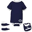 Penn State Nittany Lions Navy Blue Infant Football Bib & Booties Set
