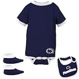 Penn State Nittany Lions Navy Blue Infant Football Bib & Booties Set